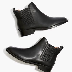 MADEWELL BLACK BOOTS - The Ainsley Chelsea Boot
